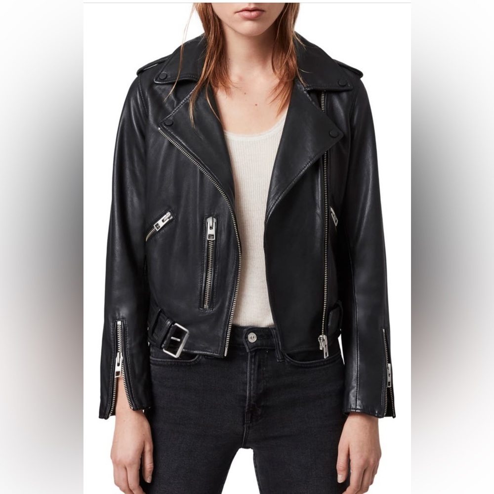 ALL SAINTS | All Saints Balfern Leather Biker Jacket